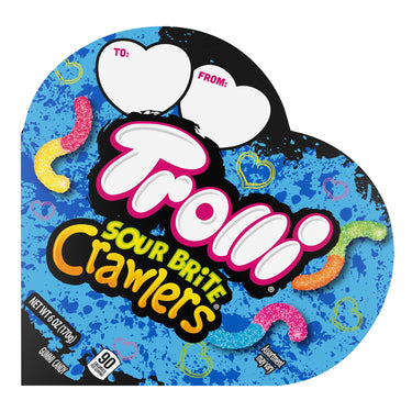 Trolli Sour Brite Crawlers Valentine's  Day Heart Box, 6 oz